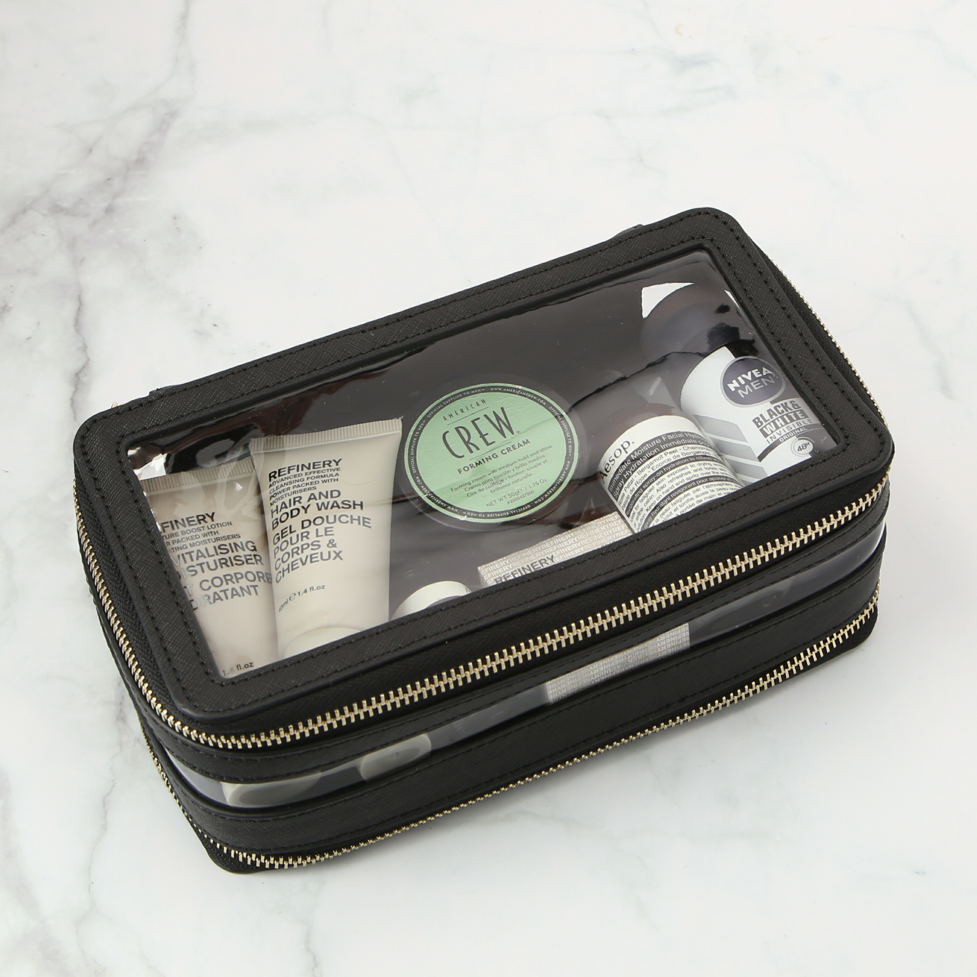 Global Commuter Black 2 compartment Toiletry Case 2 credit Ana Carapina Global Commuter