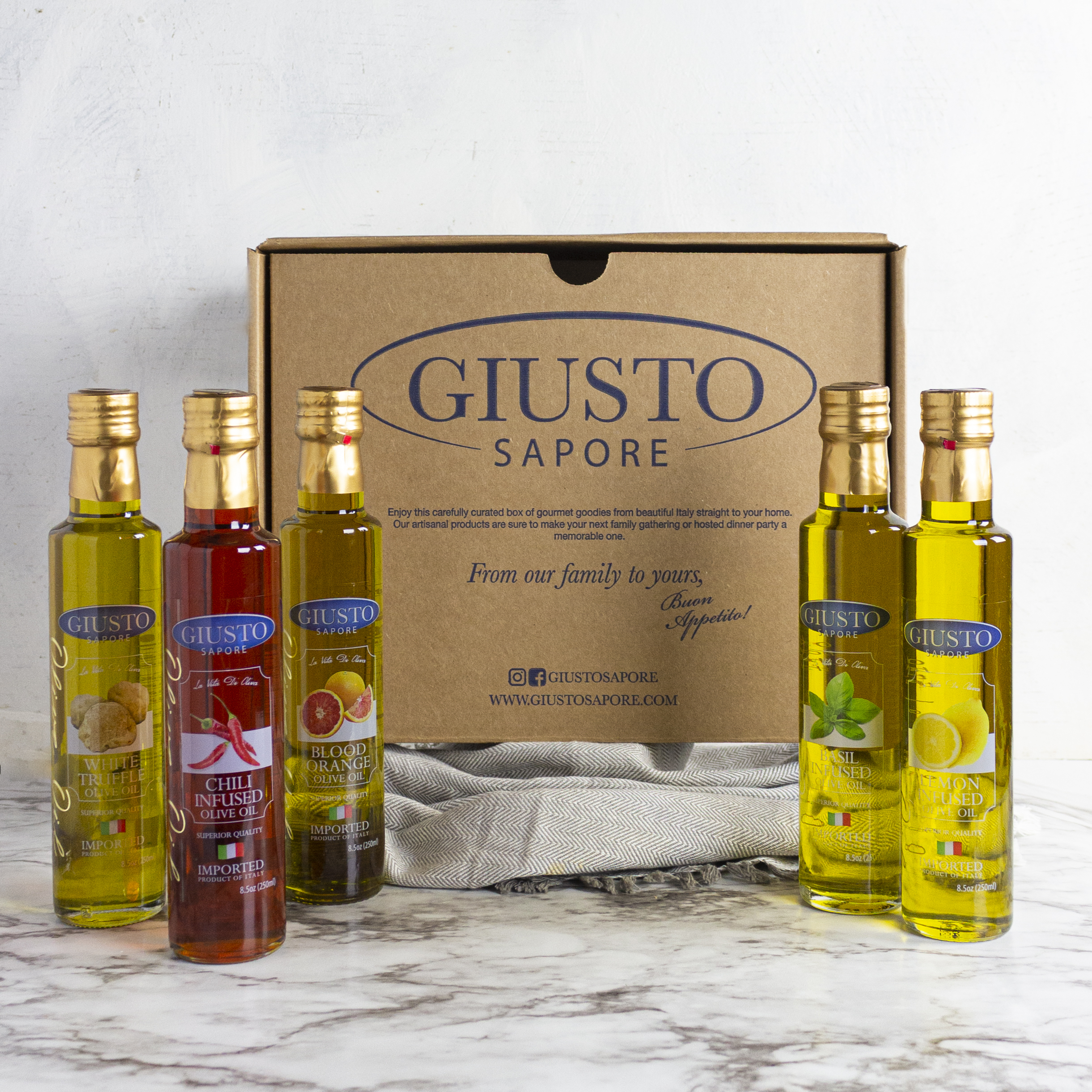 Infused Olive Oil Gift Set 2 credit Giusto Sapore