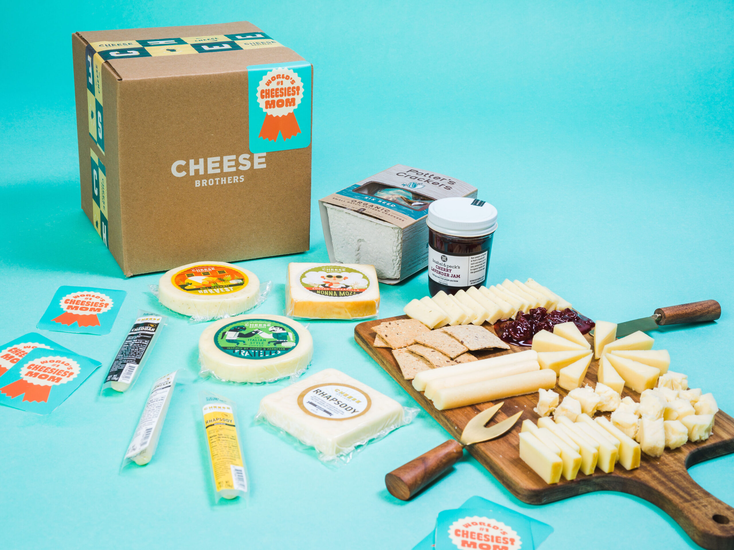 “World’s Cheesiest Mom” Gift Basket from Cheese Brothers for Mother's Day