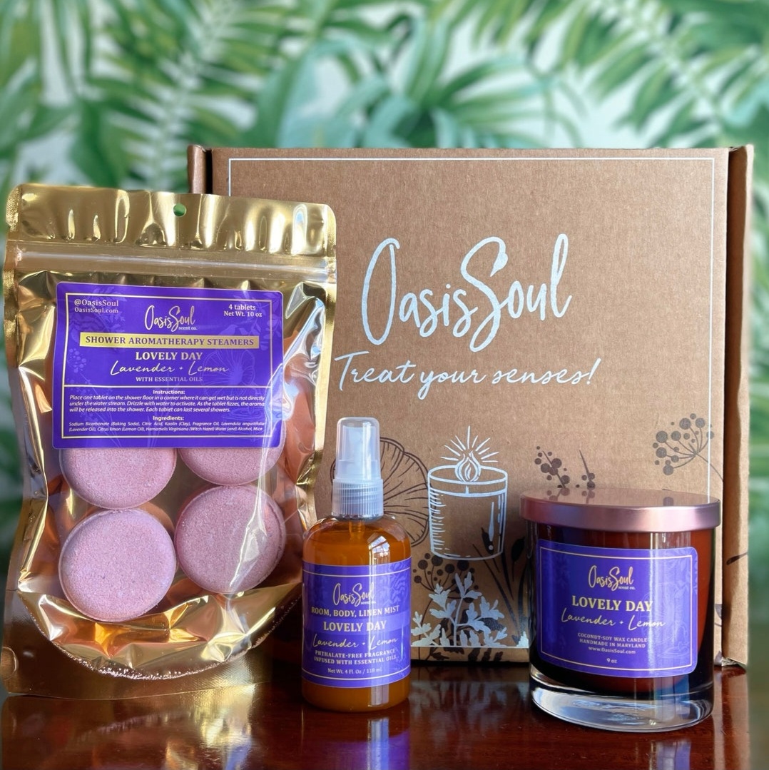 LOVELY DAY Aromatherapy Spa Box by Oasis Soul Scent Co. for Mother's Day