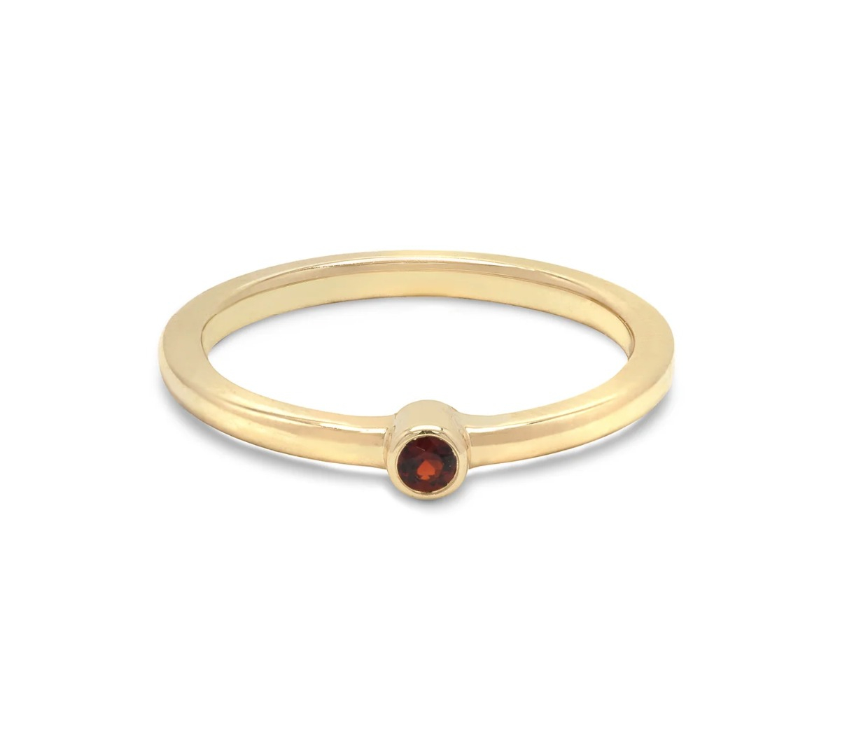 Single Birthstone Stack Ring from Scribe Jewelry for Mother's Day